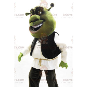 BIGGYMONKEY™ Maskotdräkt Berömd Shrek Green seriefigur -