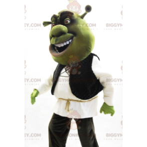 BIGGYMONKEY™ maskotkostume Berømt Shrek Green tegneseriefigur -