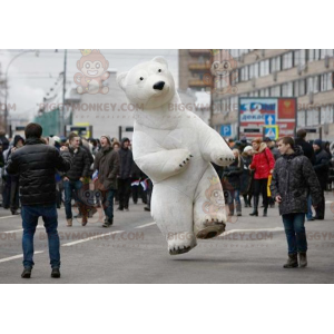 White Bear Isbjørn BIGGYMONKEY™ maskotkostume - Biggymonkey.com