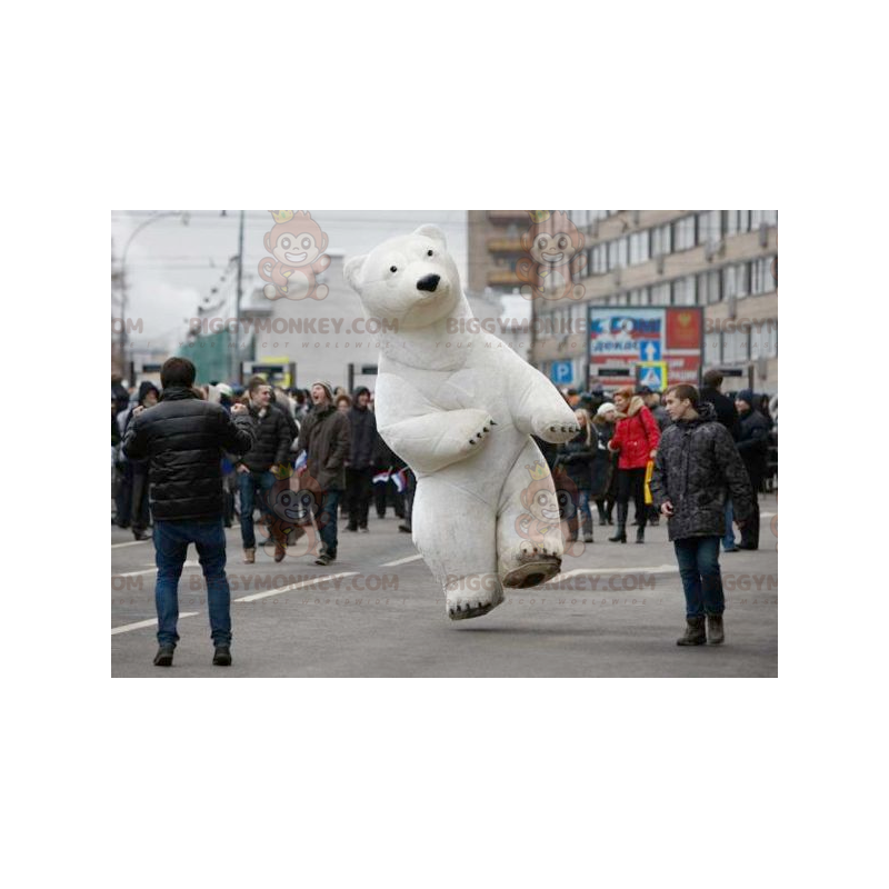 Costume della mascotte dell'orso polare dell'orso bianco