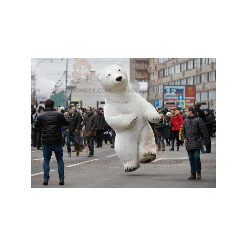 Kostium maskotka białego niedźwiedzia polarnego BIGGYMONKEY™ -