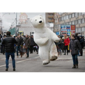 White Bear Jääkarhu BIGGYMONKEY™ maskottiasu - Biggymonkey.com