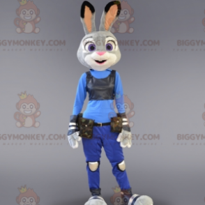 BIGGYMONKEY™ Judy Famous Policeman Rabbit Mascot Costume from