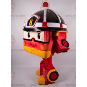 Disfraz de mascota BIGGYMONKEY™ de camión de bomberos de