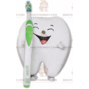 Costume da mascotte Giant White Tooth BIGGYMONKEY™ con