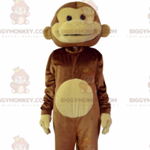 Braun-brauner Affe BIGGYMONKEY™ Maskottchen-Kostüm.