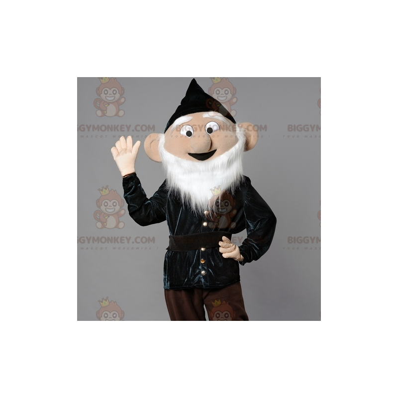 Costume de mascotte BIGGYMONKEY™ de lutin barbu avec un bonnet