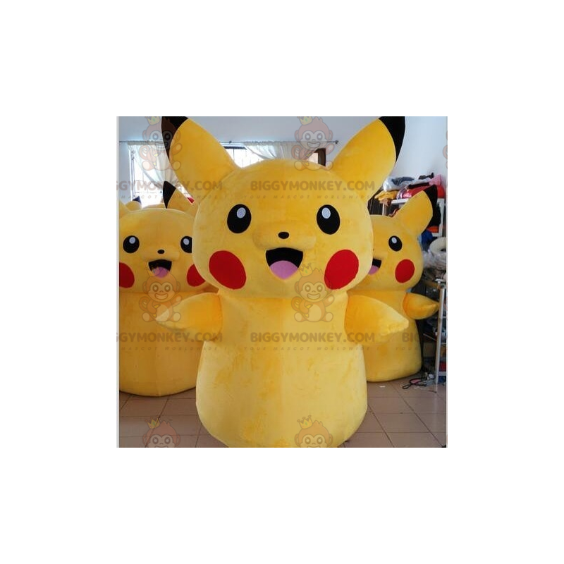 BIGGYMONKEY™ Traje de Mascota Famoso Pikachu Amarillo Pokemon
