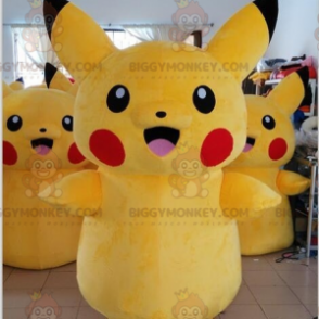 Traje de mascote BIGGYMONKEY™ Famoso Mangá Pokémon Amarelo