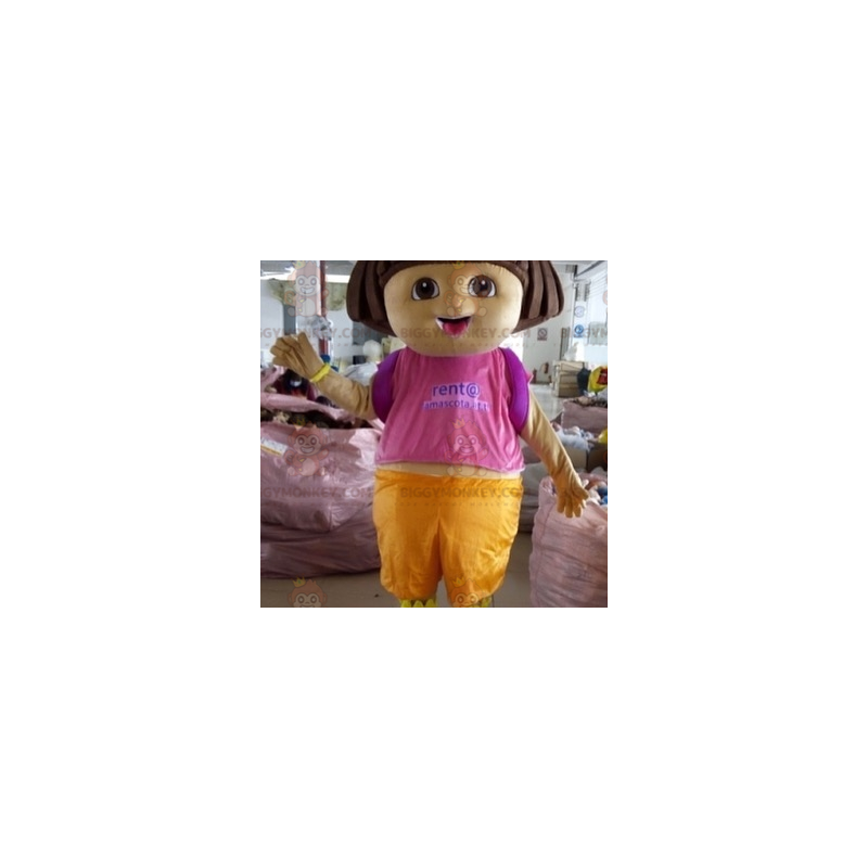 BIGGYMONKEY™ Disfraz de mascota de niña de dibujos animados