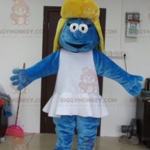 Costume de mascotte BIGGYMONKEY™ de Schtroumpfette personnage