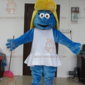 Smurfin Beroemd stripfiguur BIGGYMONKEY™ Mascottekostuum -
