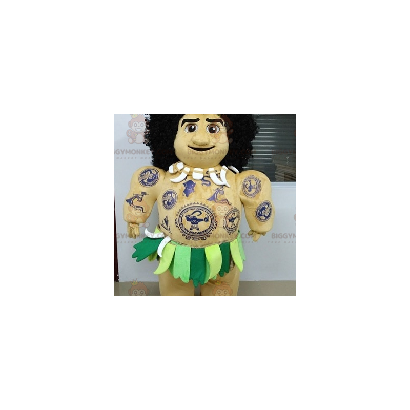 Disfraz de mascota Moana Tahitian Maui tatuado BIGGYMONKEY™ -