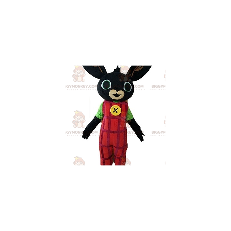 Costume da mascotte Black Rabbit BIGGYMONKEY™ vestito con tuta