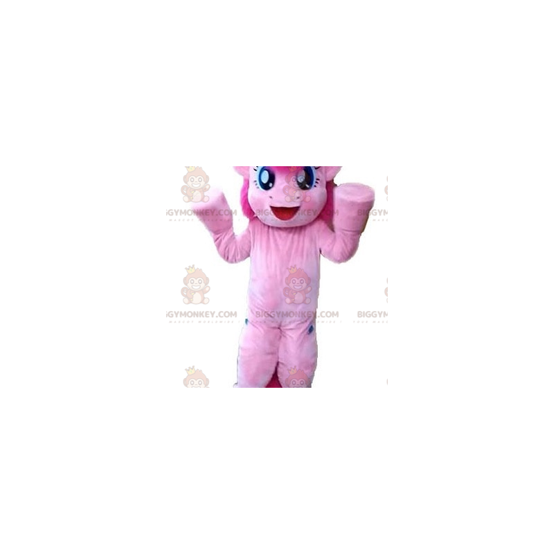 BIGGYMONKEY™ disfraz de mascota pony rosa gigante y muy coqueto