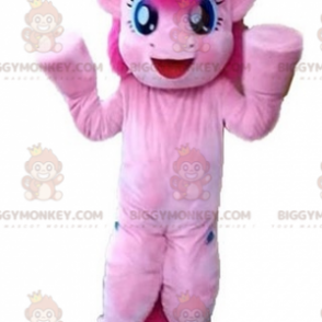 BIGGYMONKEY™ maskotkostume kæmpe pink pony og meget flirtende -