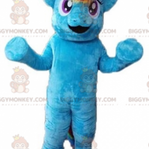 Superleuke gigantische blauwe pony BIGGYMONKEY™ mascottekostuum