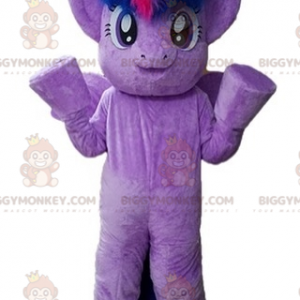 Costume mascotte BIGGYMONKEY™ Pony viola gigante molto caldo -