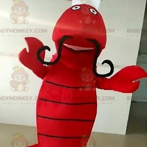 Traje de mascote de lagosta gigante com bigodes BIGGYMONKEY™ –