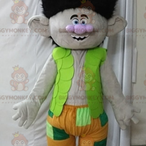 Disfraz de mascota Branche, el famoso troll de dibujos animados
