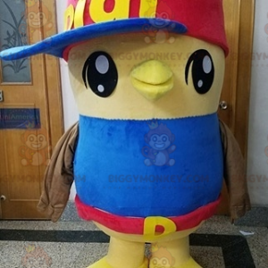 Costume de mascotte BIGGYMONKEY™ d'oiseau jaune d'oisillon de