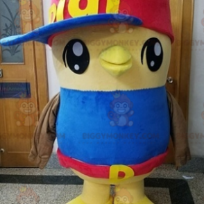 Costume da mascotte Big Chick Yellow Bird BIGGYMONKEY™ -