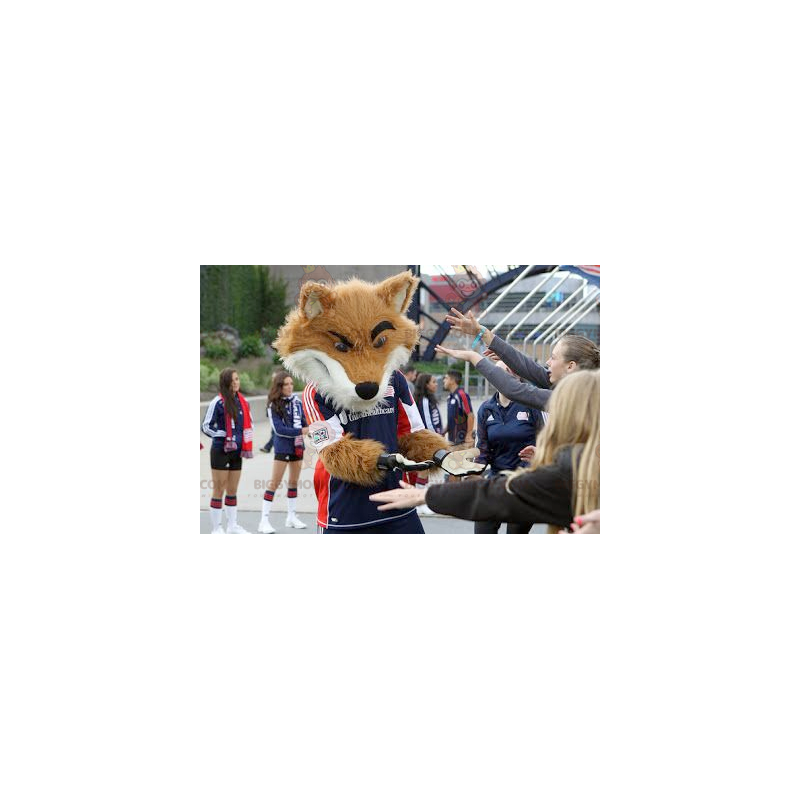 Fox BIGGYMONKEY™ mascottekostuum in sportkleding -