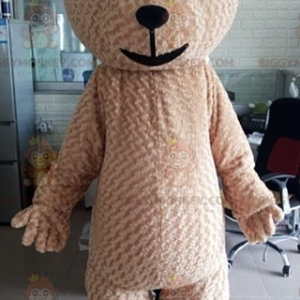 BIGGYMONKEY™ Big Soft and Cute Beige Teddy Bear Mascot Costume