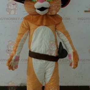 Il gatto con gli stivali Costume da mascotte BIGGYMONKEY™ con