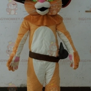 Puss in Boots BIGGYMONKEY™ maskotkostume med hat og støvler -