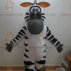 Kostým BIGGYMONKEY™ Marty slavný kreslený zebra madagaskarský