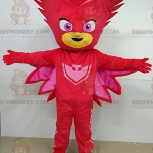 Fantasia de mascote BIGGYMONKEY™ de homem mascarado vermelho