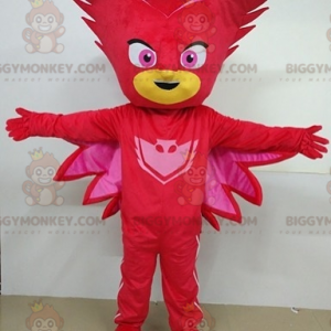 Superheld rood gemaskerde man BIGGYMONKEY™ mascottekostuum -