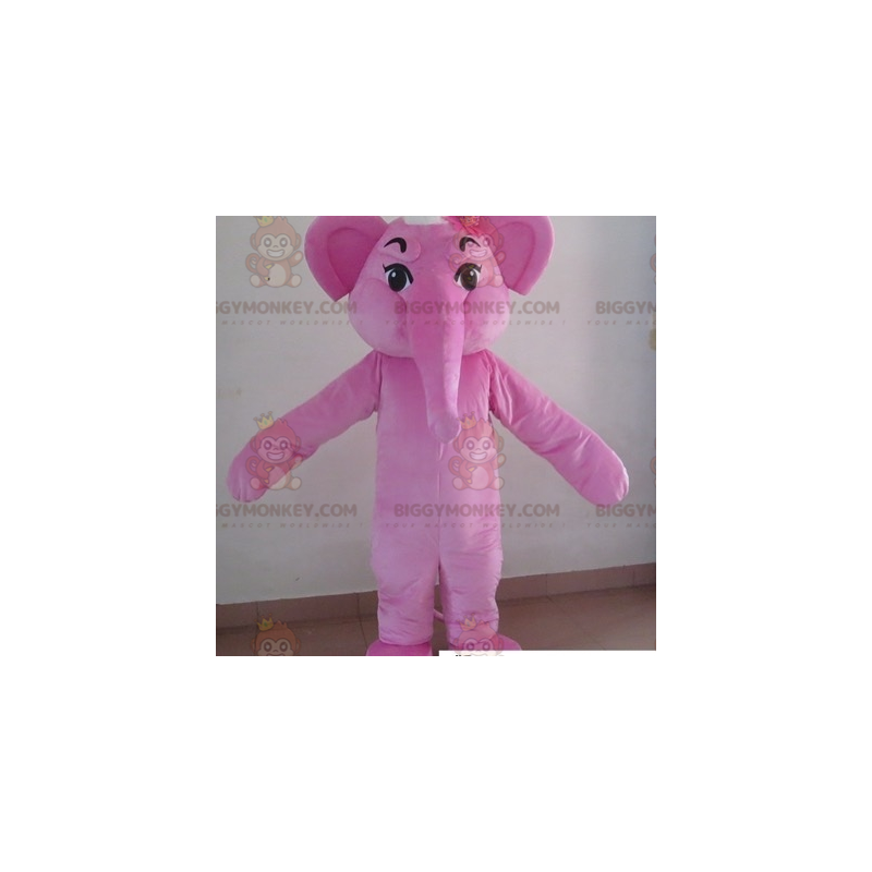 Pink Elephant BIGGYMONKEY™ Mascot Costume. elephant costume -