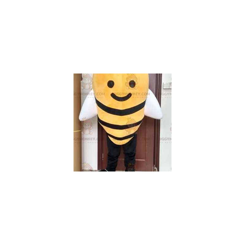 Costume de mascotte BIGGYMONKEY™ d'abeille jaune et noire