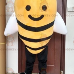 Costume de mascotte BIGGYMONKEY™ d'abeille jaune et noire