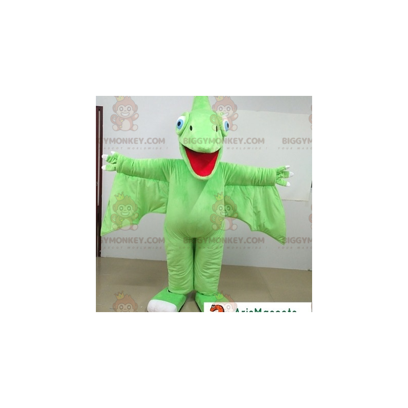 Prehistoric Bird Green Dragon BIGGYMONKEY™ Mascot Costume –