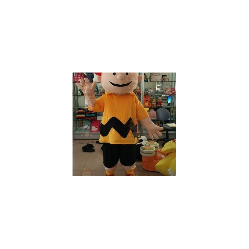 Fantasia de mascote Charlie Brown Little Boy Snoppy Quadrinhos