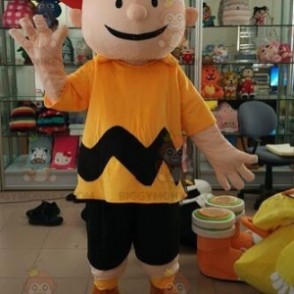 Fantasia de mascote Charlie Brown Little Boy Snoppy Quadrinhos