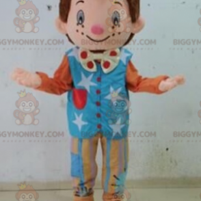 BIGGYMONKEY™ costume da mascotte da clown burattino.