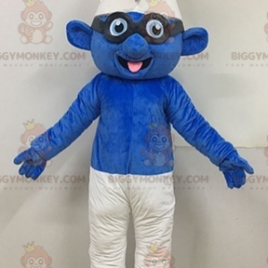 Costume de mascotte BIGGYMONKEY™ de Schtroumpf à lunettes