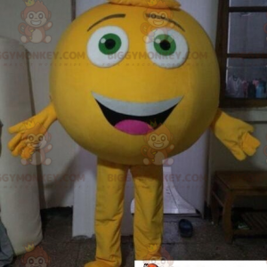 Traje de mascote amarelo de homem redondo grande BIGGYMONKEY™.