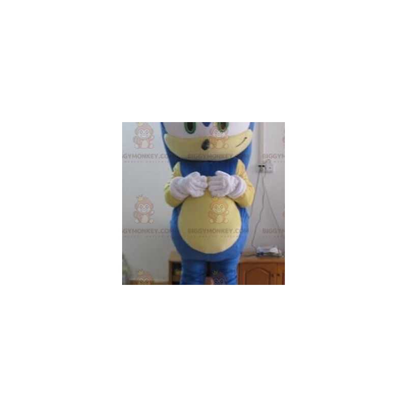 Computerspel Sonic Blue Hedgehog BIGGYMONKEY™ mascottekostuum -