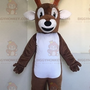 Disfraz de mascota de reno blanco y marrón BIGGYMONKEY™.