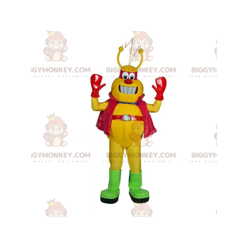 Costume mascotte BIGGYMONKEY™ robot giallo e rosso molto