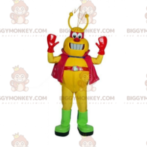 Meget sjov gul og rød robot BIGGYMONKEY™ maskotkostume -