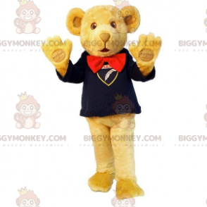 BIGGYMONKEY™ Maskottchenkostüm Beigefarbener Teddybär mit