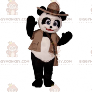 BIGGYMONKEY™ Costume da mascotte Panda bianco e nero in costume