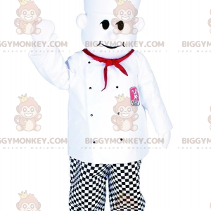 Costume de mascotte BIGGYMONKEY™ de chef cuisinier avec une