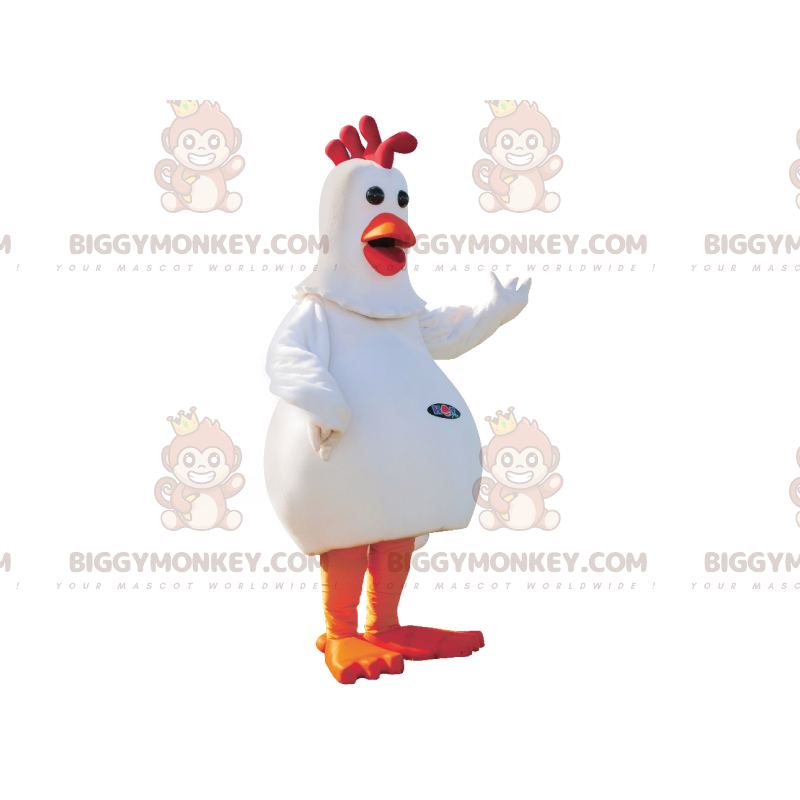 Divertente costume da mascotte BIGGYMONKEY™ Gallina paffuta